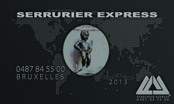 Carte de fidélité de Serrurier Bruxelles